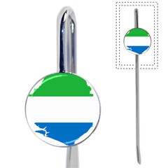 Sierra Leone Flag Map Geography Book Mark by Sapixe