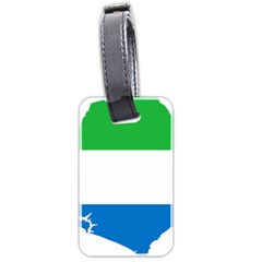 Sierra Leone Flag Map Geography Luggage Tag (two Sides) by Sapixe