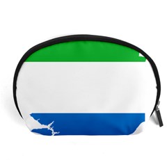 Sierra Leone Flag Map Geography Accessory Pouch (large) by Sapixe