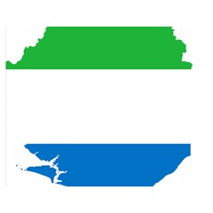 Sierra Leone Flag Map Geography Double Sided Flano Blanket (medium)  by Sapixe