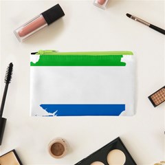 Sierra Leone Flag Map Geography Cosmetic Bag (xs) by Sapixe