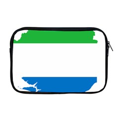 Sierra Leone Flag Map Geography Apple Macbook Pro 17  Zipper Case by Sapixe