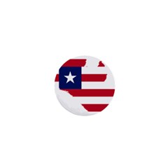 Liberia Flag Map Geography Outline 1  Mini Buttons by Sapixe