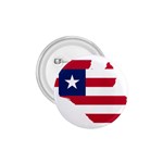 Liberia Flag Map Geography Outline 1.75  Buttons Front