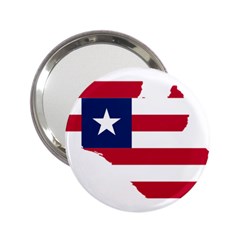 Liberia Flag Map Geography Outline 2 25  Handbag Mirrors by Sapixe