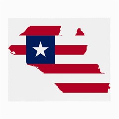 Liberia Flag Map Geography Outline Small Glasses Cloth by Sapixe