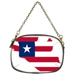 Liberia Flag Map Geography Outline Chain Purse (Two Sides) Back