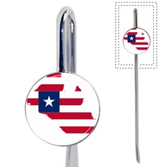 Liberia Flag Map Geography Outline Book Mark by Sapixe