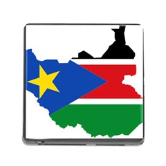 South Sudan Flag Map Geography Memory Card Reader (square 5 Slot) by Sapixe