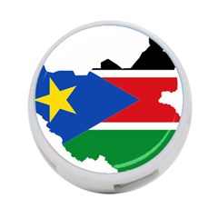 South Sudan Flag Map Geography 4-port Usb Hub (one Side) by Sapixe