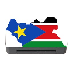 South Sudan Flag Map Geography Memory Card Reader With Cf by Sapixe