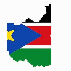 South Sudan Flag Map Geography Small Garden Flag (two Sides) by Sapixe