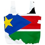 South Sudan Flag Map Geography Full Print Recycle Bag (XL) Front