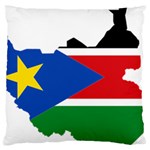 South Sudan Flag Map Geography Standard Flano Cushion Case (Two Sides) Back