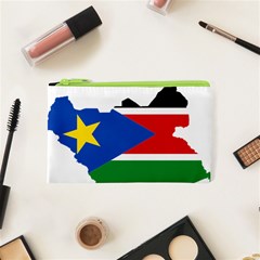 South Sudan Flag Map Geography Cosmetic Bag (xs) by Sapixe