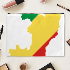 Congo Flag Map Geography Outline Cosmetic Bag (xl) by Sapixe