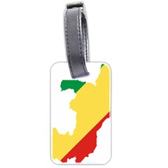 Congo Flag Map Geography Outline Luggage Tag (two Sides) by Sapixe