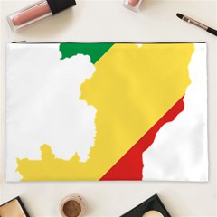 Congo Flag Map Geography Outline Cosmetic Bag (xxl) by Sapixe