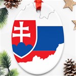 Slovakia Country Europe Flag Ornament (Oval) Front