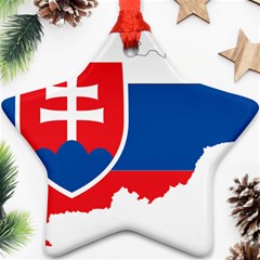 Slovakia Country Europe Flag Ornament (star) by Sapixe