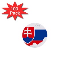 Slovakia Country Europe Flag 1  Mini Buttons (100 Pack)  by Sapixe