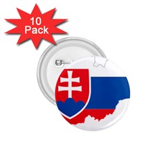 Slovakia Country Europe Flag 1 75  Buttons (10 Pack) by Sapixe