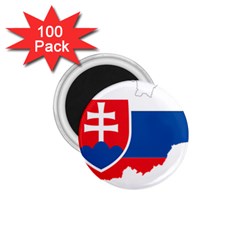 Slovakia Country Europe Flag 1 75  Magnets (100 Pack)  by Sapixe