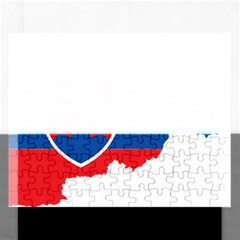 Slovakia Country Europe Flag Rectangular Jigsaw Puzzl by Sapixe