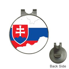 Slovakia Country Europe Flag Hat Clips With Golf Markers by Sapixe