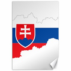 Slovakia Country Europe Flag Canvas 20  X 30  by Sapixe