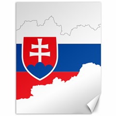 Slovakia Country Europe Flag Canvas 36  X 48  by Sapixe