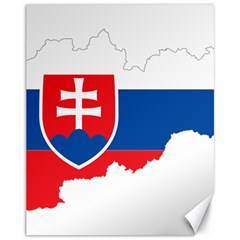 Slovakia Country Europe Flag Canvas 11  X 14  by Sapixe