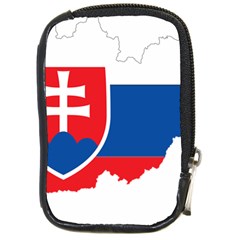 Slovakia Country Europe Flag Compact Camera Leather Case by Sapixe