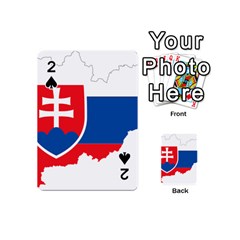 Slovakia Country Europe Flag Playing Cards 54 Designs (mini) by Sapixe