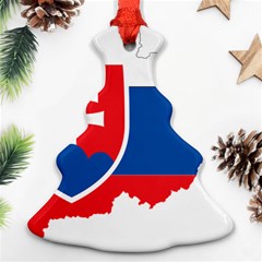 Slovakia Country Europe Flag Ornament (christmas Tree)  by Sapixe