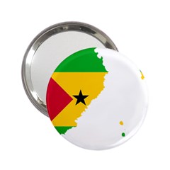 Sao Tome Principe Flag Map 2 25  Handbag Mirrors by Sapixe