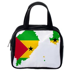 Sao Tome Principe Flag Map Classic Handbag (one Side) by Sapixe