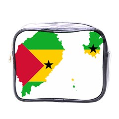 Sao Tome Principe Flag Map Mini Toiletries Bag (one Side) by Sapixe