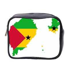 Sao Tome Principe Flag Map Mini Toiletries Bag (two Sides) by Sapixe