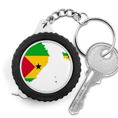 Sao Tome Principe Flag Map Measuring Tape by Sapixe