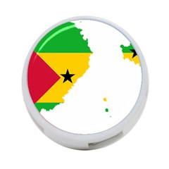 Sao Tome Principe Flag Map 4-port Usb Hub (two Sides) by Sapixe