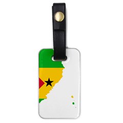 Sao Tome Principe Flag Map Luggage Tag (one Side) by Sapixe