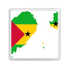 Sao Tome Principe Flag Map Memory Card Reader (square) by Sapixe