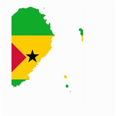 Sao Tome Principe Flag Map Large Garden Flag (two Sides) by Sapixe