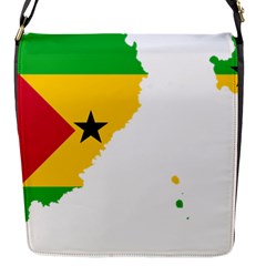 Sao Tome Principe Flag Map Flap Closure Messenger Bag (s) by Sapixe