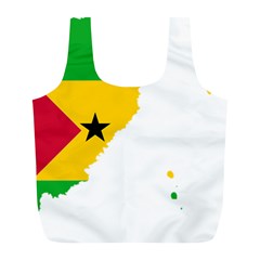 Sao Tome Principe Flag Map Full Print Recycle Bag (l) by Sapixe