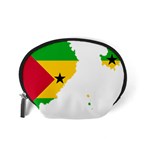 Sao Tome Principe Flag Map Accessory Pouch (Small) Back