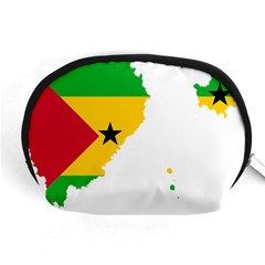 Sao Tome Principe Flag Map Accessory Pouch (medium) by Sapixe