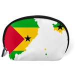 Sao Tome Principe Flag Map Accessory Pouch (Large) Back