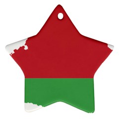 Belarus Country Europe Flag Ornament (star) by Sapixe